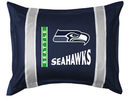 Family Bedding - Seattle Seahawks Sidelines Sham   NEW DESIGN