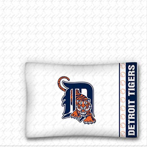 Family Bedding - MLB Detroit Tigers MVP Micro Suede Sheets and Pillow Case