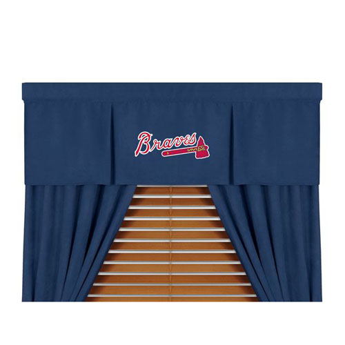 Family Bedding - MLB Atlanta Braves MVP Micro Suede Valance