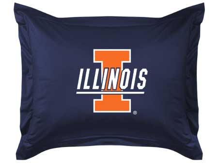 Family Bedding - Illinois Fighting Illini Locker Room Collection Pillow Sham