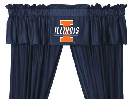 Family Bedding - Illinois Fighting Illini Valance